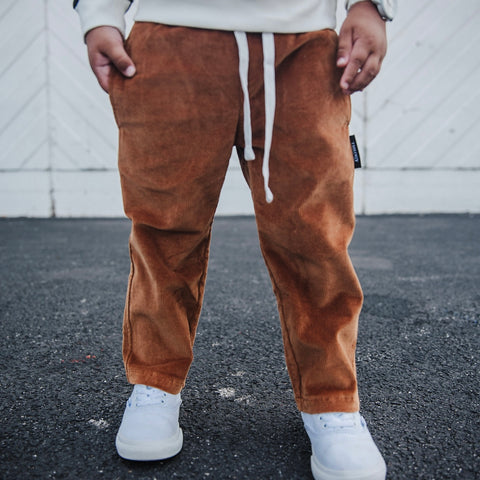 BURNT SIENNA CORDUROY PANTS