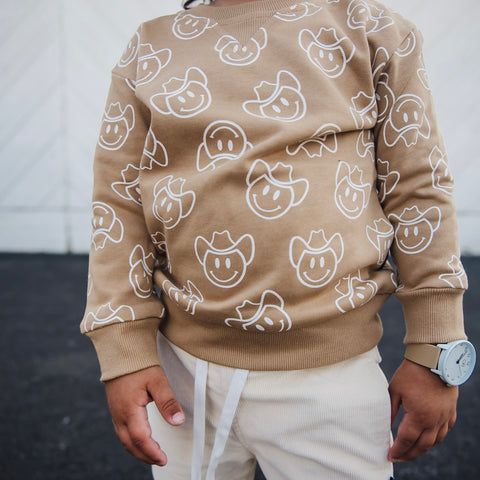 HAPPY LITTLE COWBOY CREWNECK