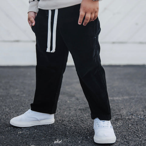 BLACK CORDUROY PANTS