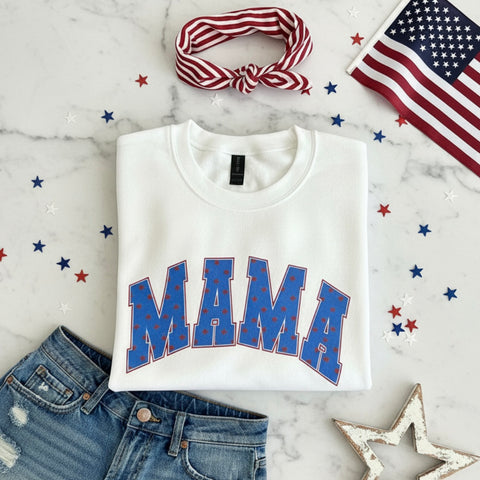 USA MAMA SWEATSHIRT - PUFF INK