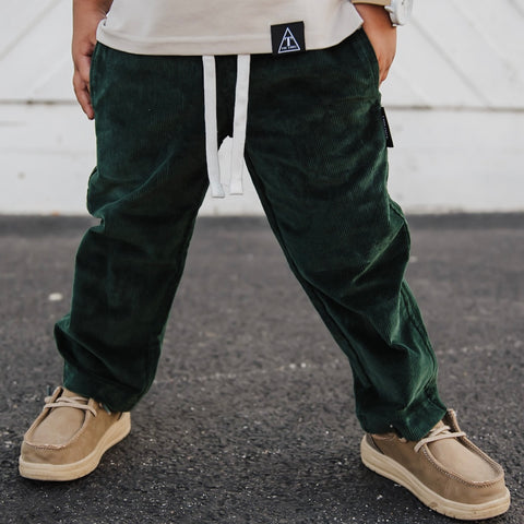HUNTER GREEN CORDUROY PANTS