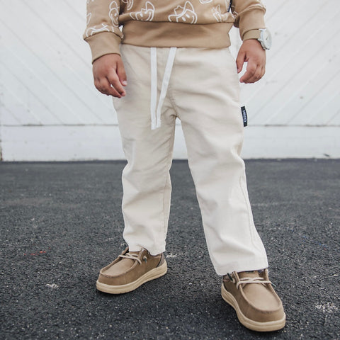 CREAM CORDUROY PANTS