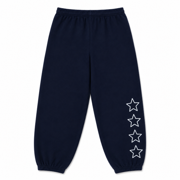 STAR SWEATPANTS - NAVY