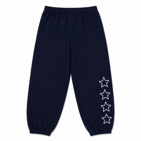 STAR SWEATPANTS - NAVY