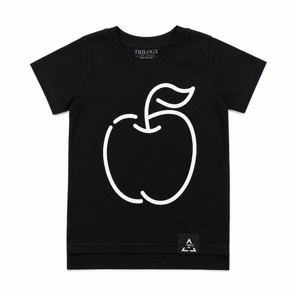 BACK TO SCHOOL APPLE (BLACK & WHITE)