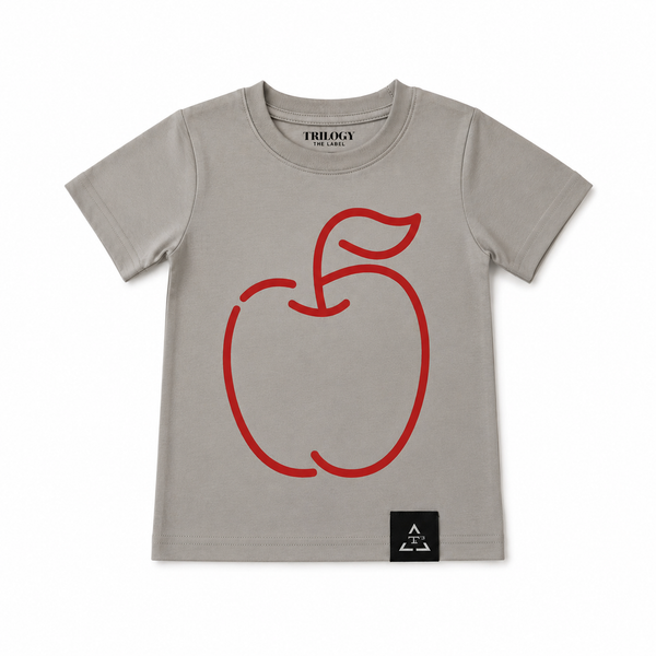 BACK TO SCHOOL APPLE (GRAY AND RED)