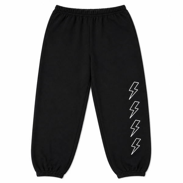 BOLT SWEATPANTS - BLACK