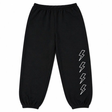BOLT SWEATPANTS - BLACK