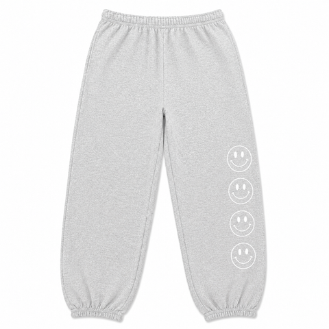 SMILE SWEATPANTS - GRAY