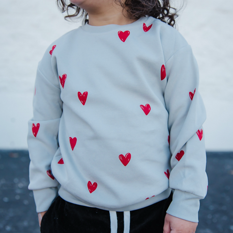 RED HEART VALENTINE PULLOVER