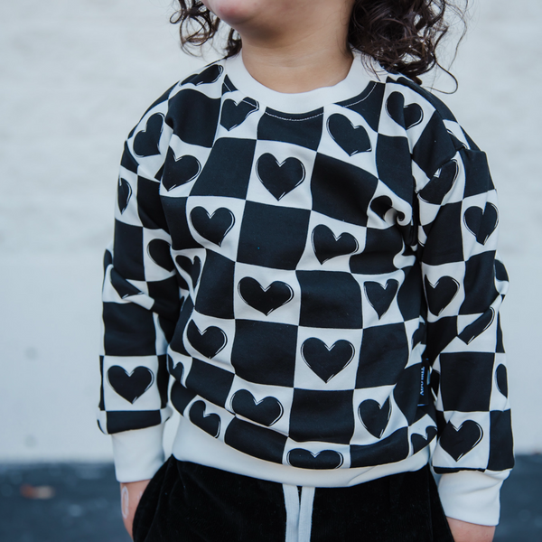 CHECKERBOARD VALENTINE PULLOVER