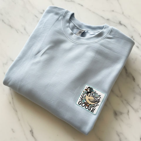 MAMA GOOSE PATCH SWEATSHIRT
